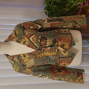Vtg (1990's) Lori Zoni aztec western jacket